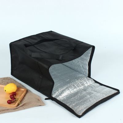 Dokuma Olmayan Kalınlaştırılmış Alüminyum Folyo Soğutucu Çanta Taşınabilir Kek Paket Servis Yalıtım Çantası