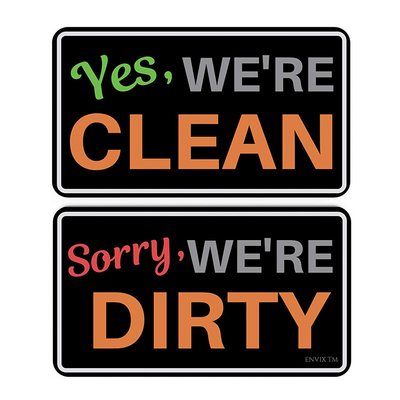 Eco Freiendly Tersinir Temiz ve Kirli Bulaşık Makinesi Mıknatıs İşareti