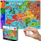 Renkli Avrupa Haritası Çocuklar İçin 1000 Parça Kağıt Yapboz 12+ Gençler Yetişkin Aileler